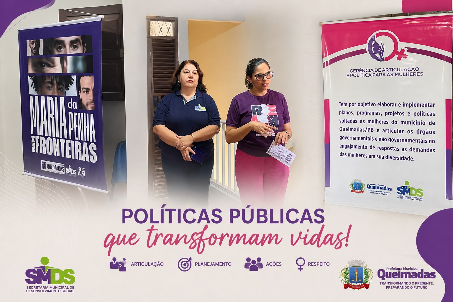 Agosto Lilás: SMDS Atua na Prevenção à Violência contra a Mulher.
